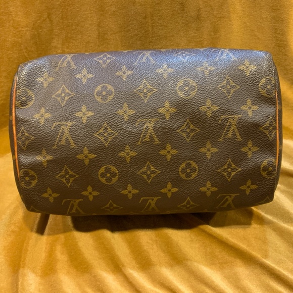 Louis Vuitton Speedy 25 Monogram Leather Satchel Shoulder Bag Purse - Picture 10 of 16